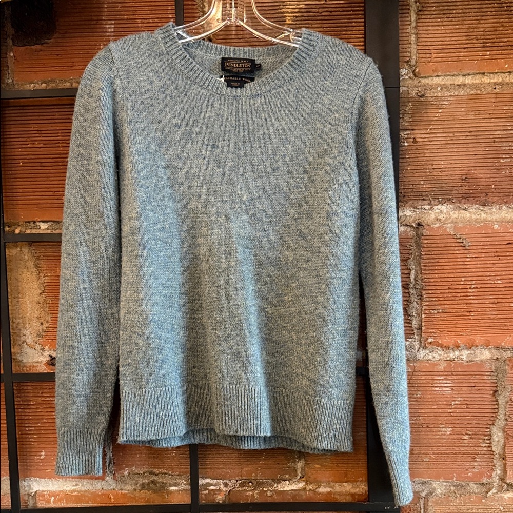 Pendleton Heather Blue Crewneck Sweater